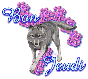 Gif animé Bon jeudi loup